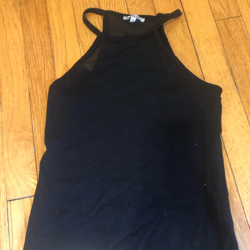 Black tank top